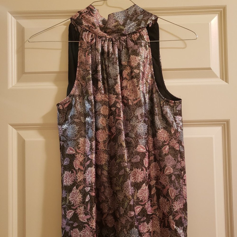 Jcrew Collection,  metallic floral print, nwt!!